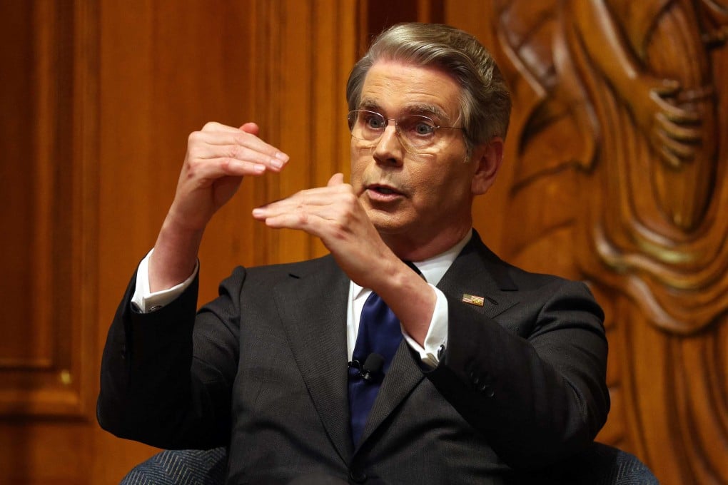 US Treasury Secretary Scott Bessent speaks at the Economic Club Of Dallas in Texas in February. Photo: AFP