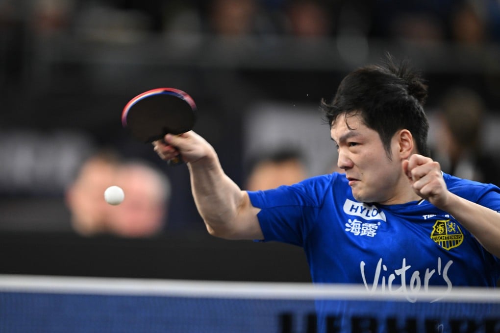 Olympic champion Fan Zhendong, currently playing club table tennis in Germany, is one of several players to speak out about the “toxic fan culture” in the sport. Photo: Xinhua