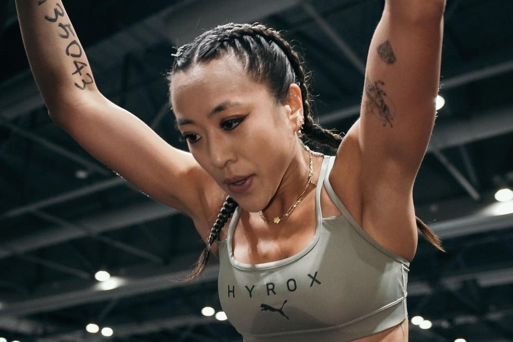 Hong Kong-based events manager Clare Cheung takes part in a Hyrox event. She has taken part in more than 30 Hyrox races to date, spanning multiple categories, and has won 11 of them. Photo: Hyrox HK