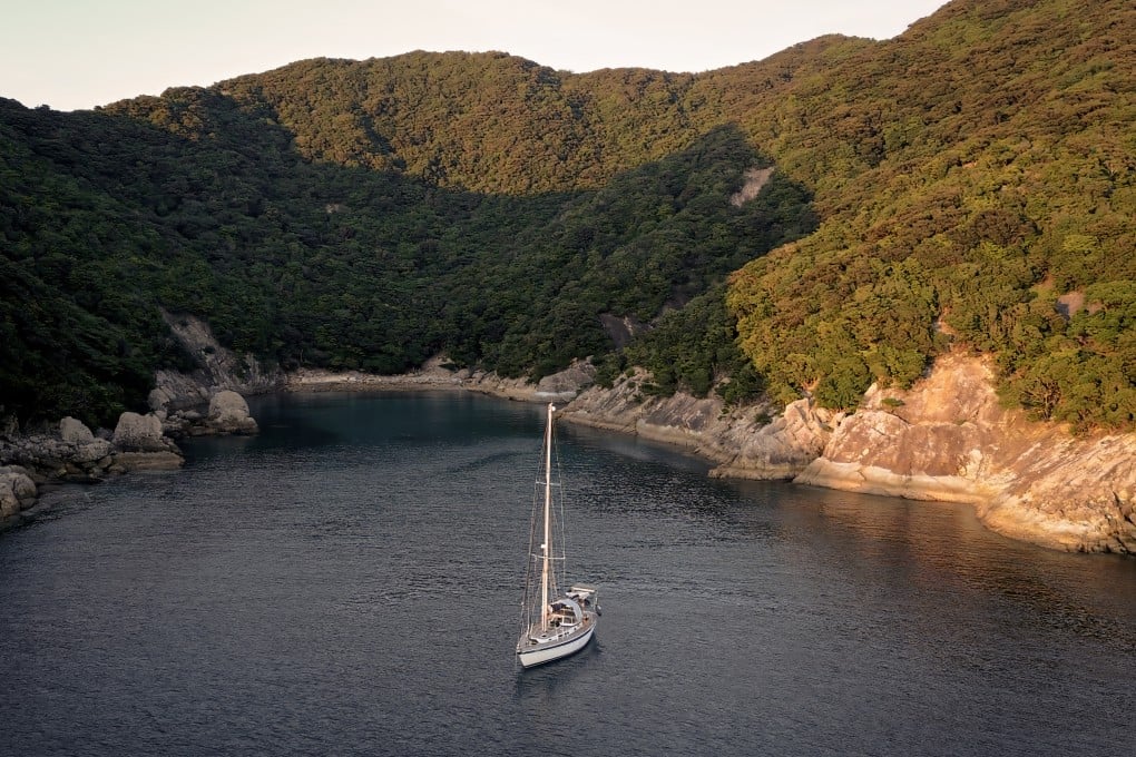 The Teng Hoi at anchor in the Goto Islands. Photo: Cameron Dueck