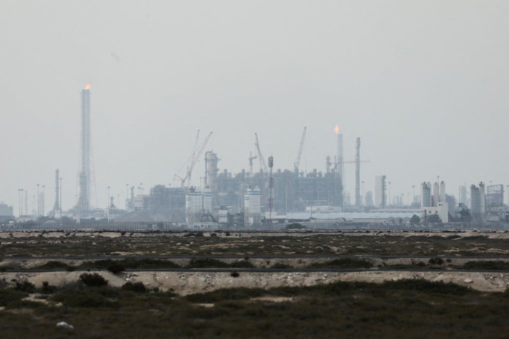QatarEnergy’s liquefied natural gas production facilities in Ras Laffan Industrial City, Qatar, on Monday. Photo: Reuters