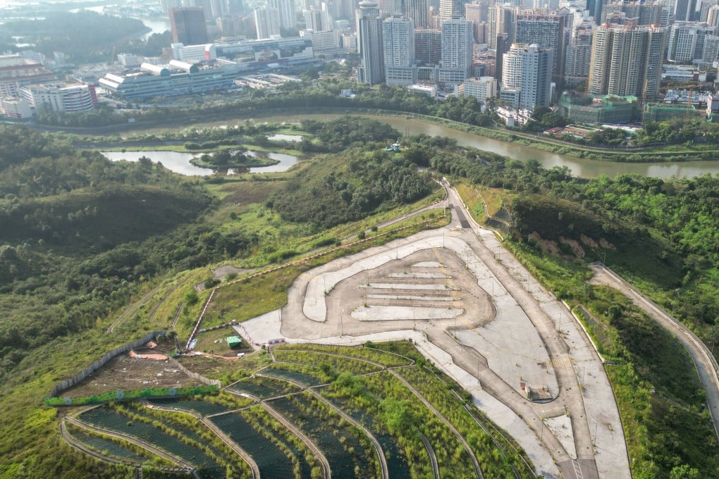 A view of the Sandy Ridge data facility cluster site in the northern New Territories, near Lo Wu, on October 10. Photo: Dickson Lee