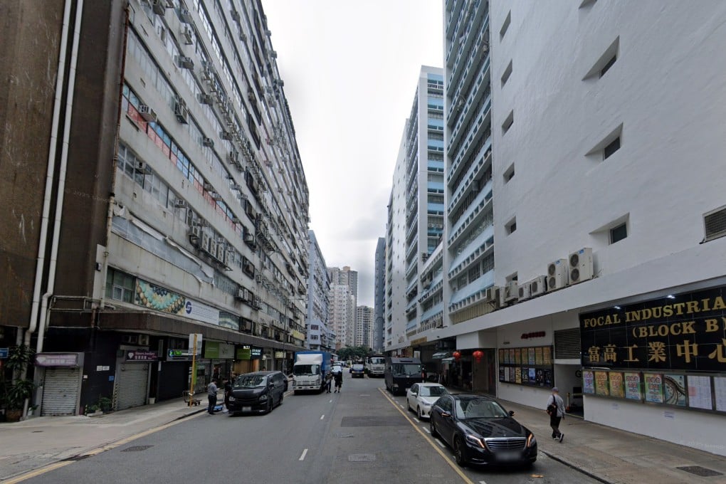 The victim was taken to an industrial building on Man Lok Street, where the suspects seized silver items worth HK$800,000. Photo: Google