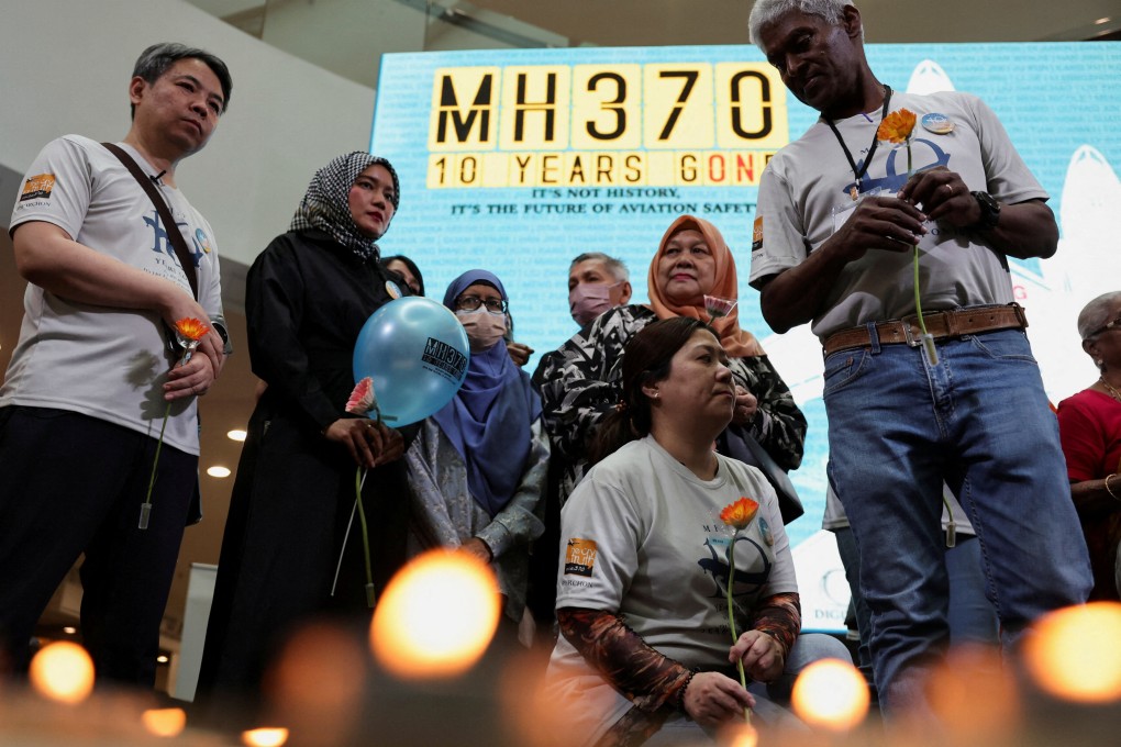 Families of passengers from both China and Malaysia, who were aboard the missing Malaysia Airlines flight MH370, during a remembrance event commemorating the 10th anniversary of the disappearance, in Subang Jaya, Malaysia, March 3, 2024. Photo: Reuters
