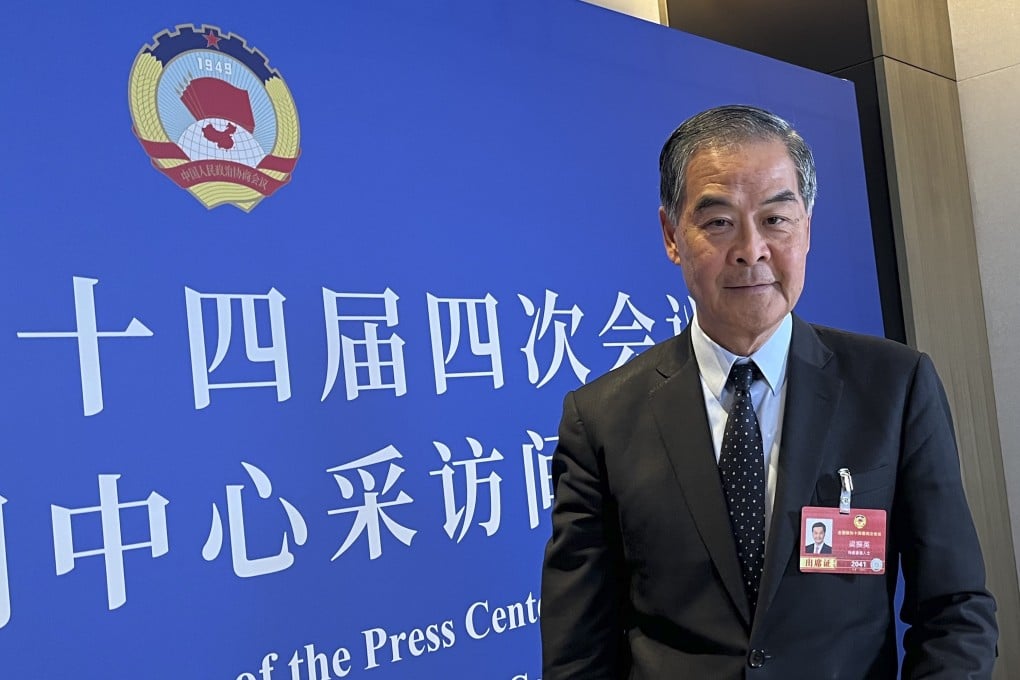 Leung Chun-ying, vice-chairman of the Chinese People’s Political Consultative Conference, in Beijing on the sidelines of the annual “two sessions” political gathering. Photo: Matthew Cheng