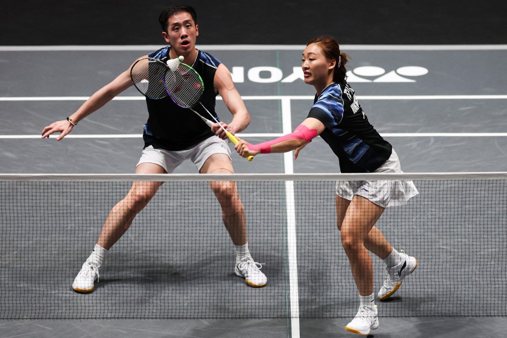 Hong Kong’s Jordan Tang (left) and Tse Ying-suet lost their semifinal to Chinese Taipei’s Ye Hong Wei and Nicole Gonzales Chan in Birmingham on Saturday. Photo: Reuters