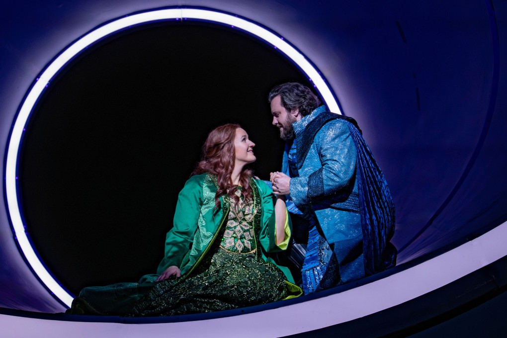 Soprano Lise Davidsen and tenor Michael Spyres in the title roles in a rehearsal of Tristan und Isolde at New York’s Metropolitan Opera. Photo: AP