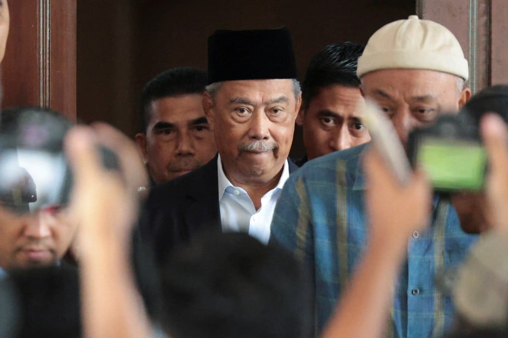 Former Malaysian prime minister Muhyiddin Yassin leaves a court in Gua Musang, Malaysia, in August 2024. Photo: Reuters