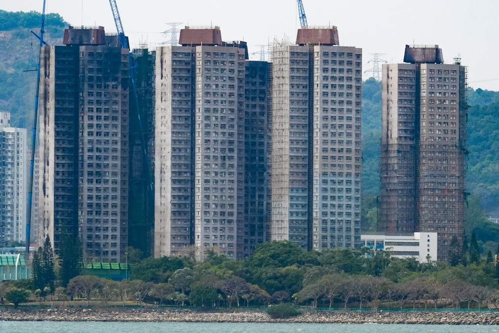 Wang Fuk Court in Tai Po after the deadly blaze. Photo: Eugene Lee