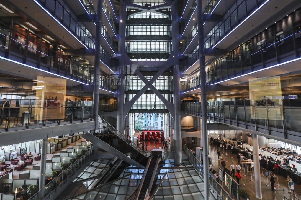 Inside the HSBC headquarters in Central, Hong Kong. Photo: Felix Wong