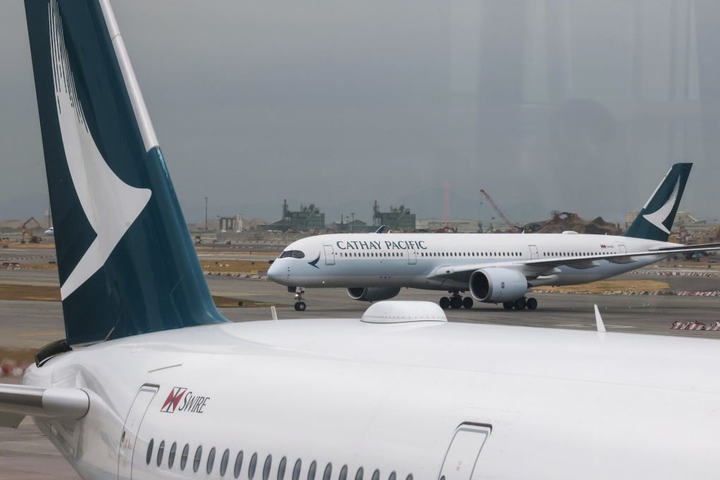Cathay Pacific planes at Hong Kong International Airport. Photo: Jonathan Wong