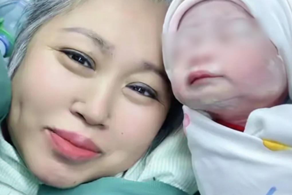 A 63-year-old Chinese woman, who tragically lost her only son, has recently welcomed a baby girl after conceiving through IVF. Photo: Douyin