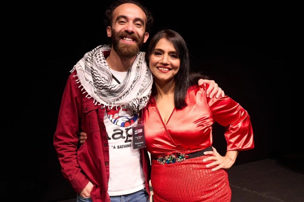 Mohammed Magdi (left), founder of Backstage Comedy, with stand-up comedian Maitreyi Karanth. Karanth’s one-woman show, “Maitriarchy”, was produced by Magdi. Photo: Maitreyi Karanth