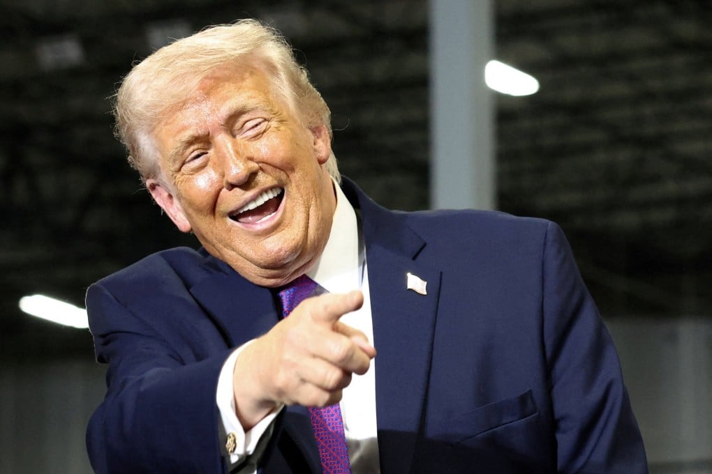 US President Donald Trump gestures during a visit to Verst Logistics in Hebron, Kentucky, US, on March 11. Photo: Reuters