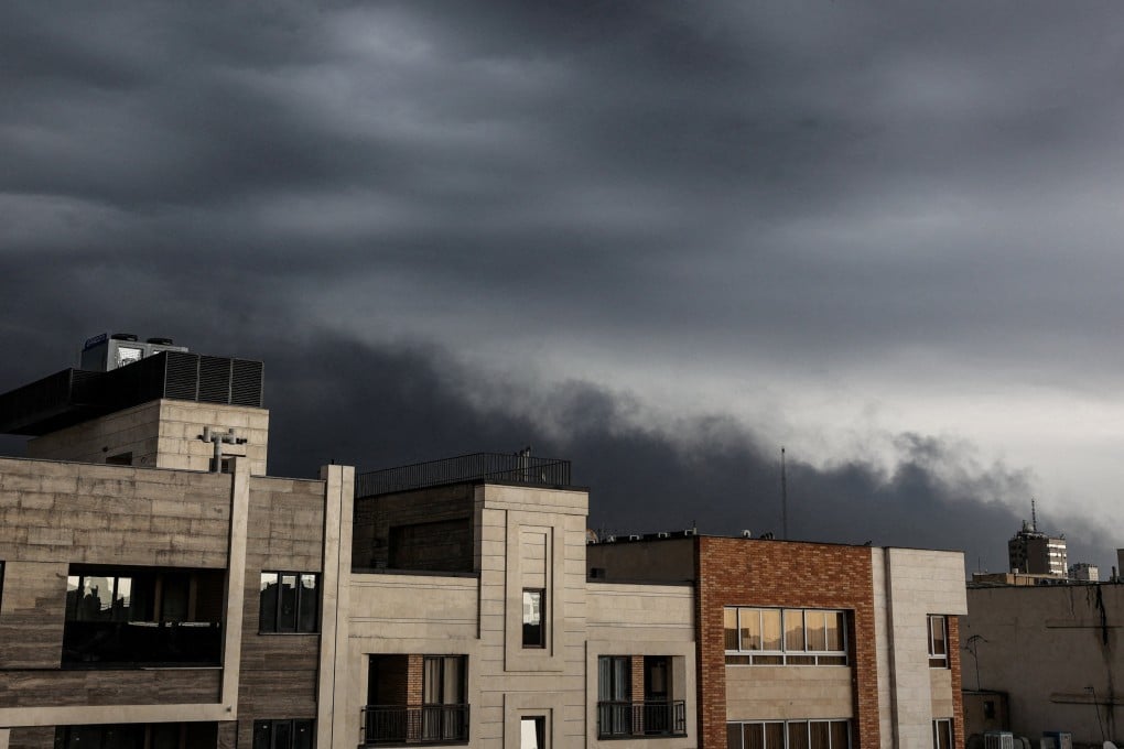 Smoke continues to rise after a reported strike on fuel tanks in an oil refinery, amid the US-Israeli conflict with Iran, in Tehran, Iran, on Sunday. Photo: WANA via Reuters