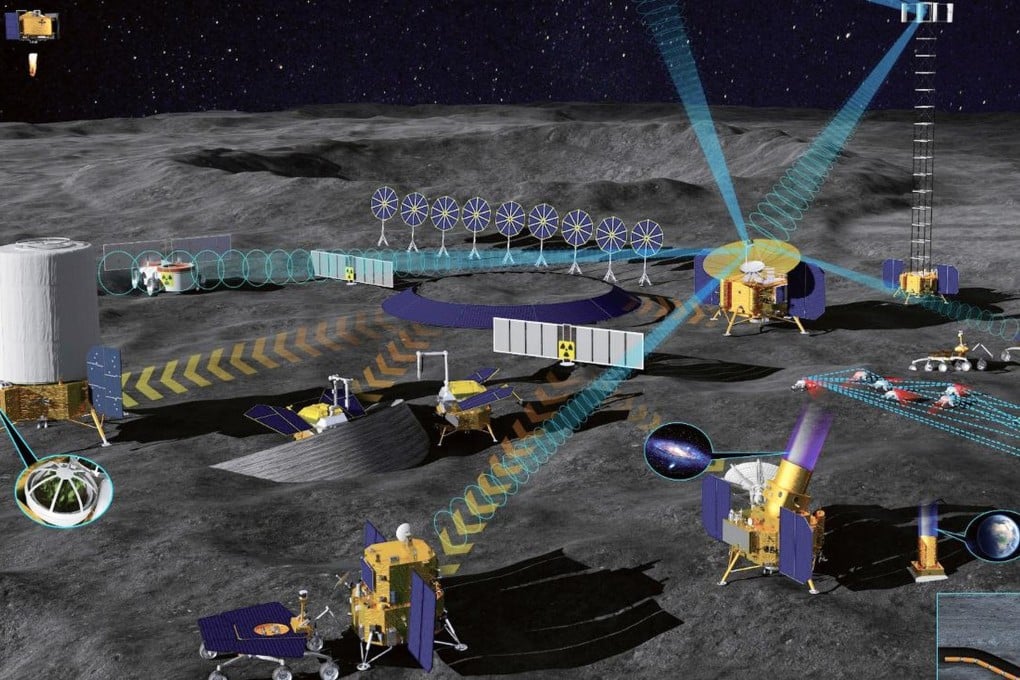 Researchers at the Beijing Institute of Spacecraft System Engineering have unveiled a semi-humanoid wheeled robot designed to build, maintain, and conduct research at China’s lunar base slated to take shape by 2035. Photo: Handout