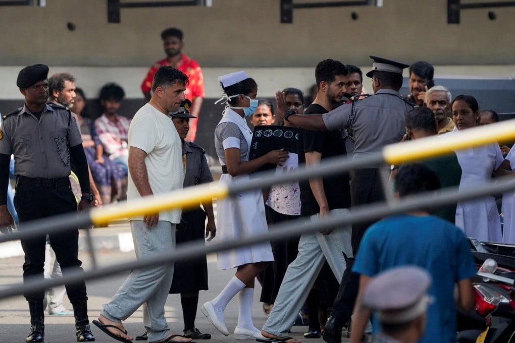 Injured Iranian sailors are seen at Galle National Hospital on March 5, following a submarine attack on the Iranian military ship IRIS Dena off the coast of Sri Lanka. Photo: Reuters