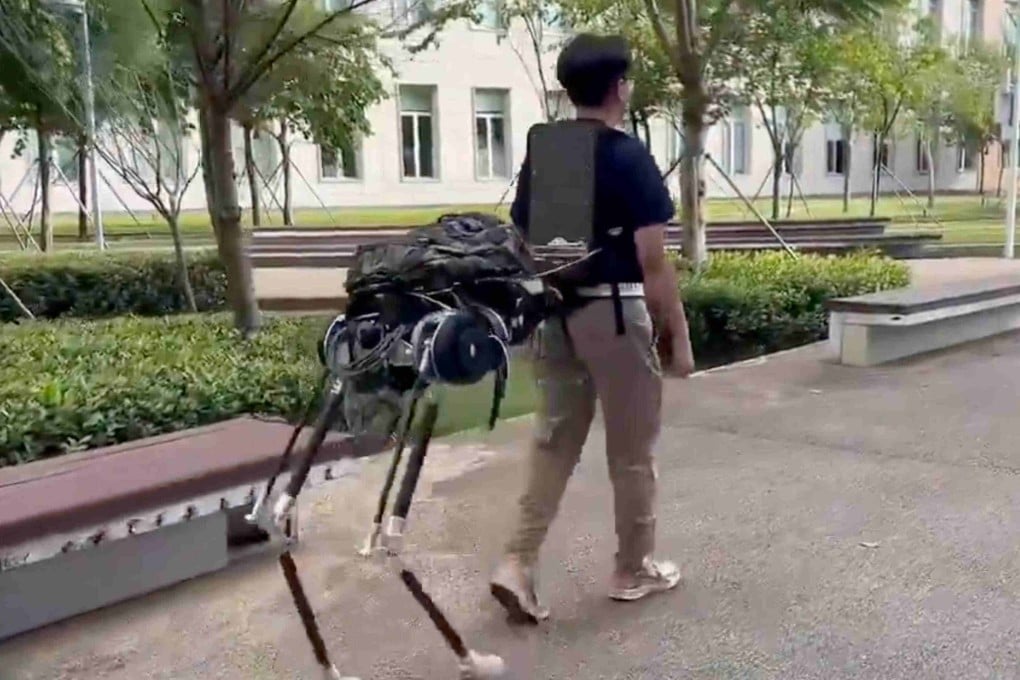 This wearable human-robot hybrid could enable soldiers to push beyond their physical limits while walking and hauling loads in tough environments. Photo: Handout