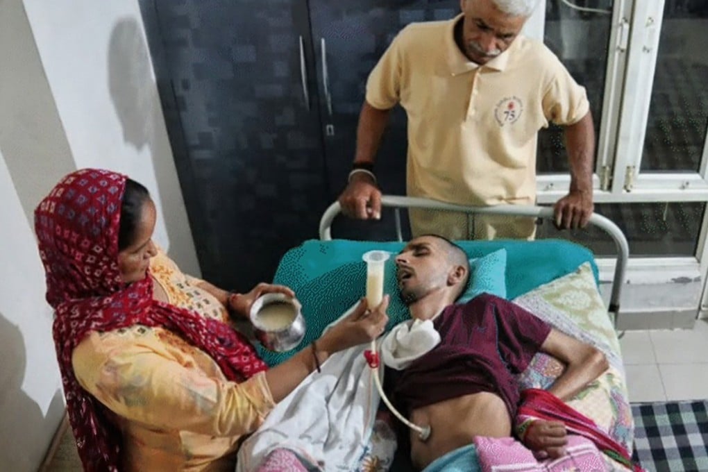 Harish Rana, an engineering student, has been in a vegetative state for the last 13 years after falling from the fourth floor of his hostel. Photo: Handout