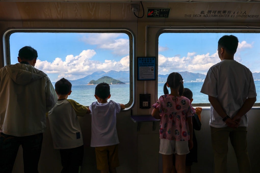 Passengers enjoy the view on a ferry from Central to Cheung Chau on October 2, 2025. Photo: Dickson Lee