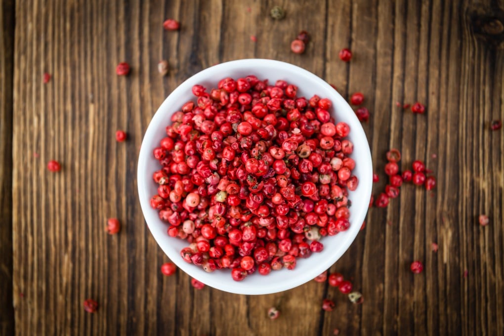 Pink peppercorns have a delicate crunch and flavour – they are sweet, aromatic and only slightly peppery. Photo: Shutterstock