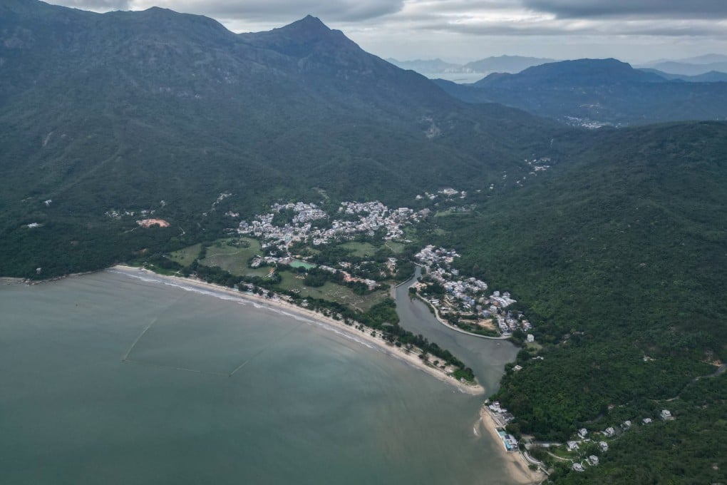 An aerial view of Pui O Beach, South Lantau, in May 2024. Photo: Eugene Lee
