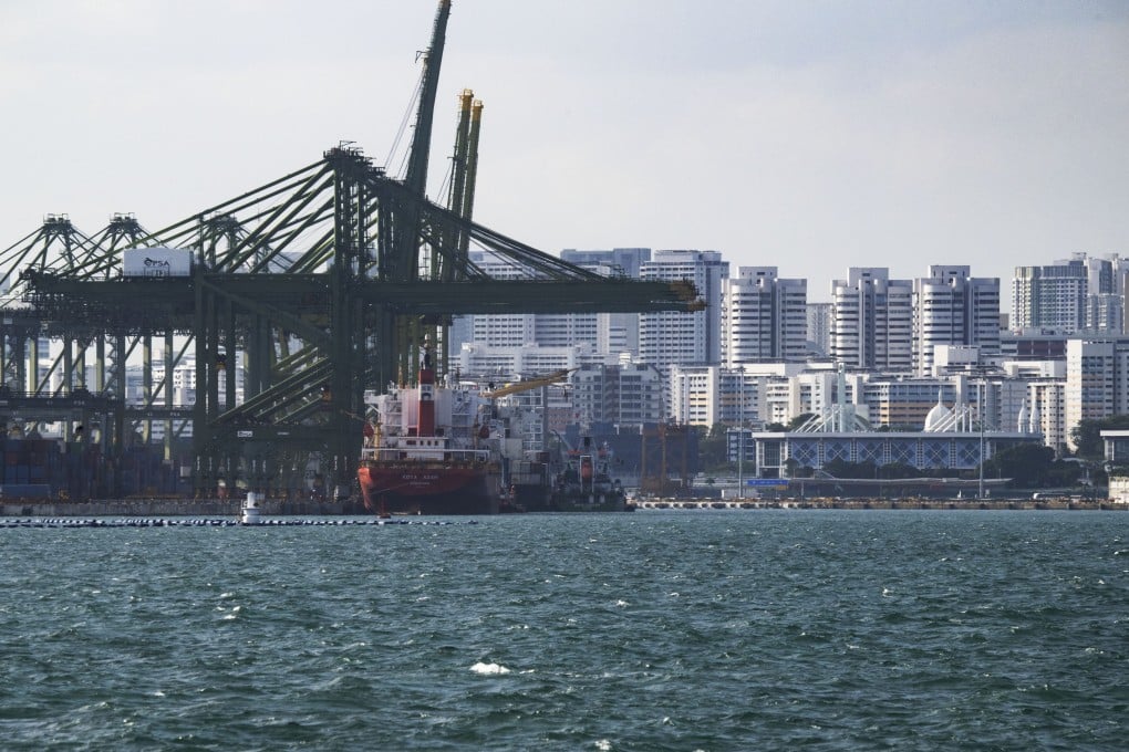 The Tanjong Pagar container terminal in Singapore. The city state said it will engage with the US to seek clarification on the trade figures. Photo: Xinhua