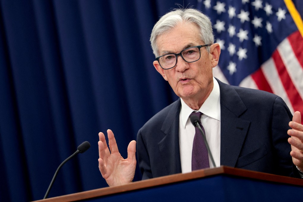 US Federal Reserve Chair Jerome Powell speaks during a press conference in Washington in January. Photo: Reuters