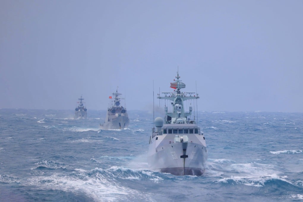 Vessels from Chinese and Vietnamese navies take part in a joint patrol in the Gulf of Tonkin in November last year. Photo: Xinhua