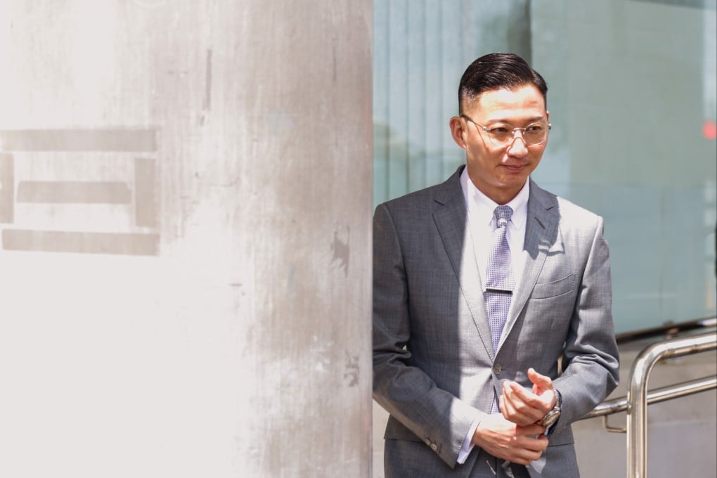 Senior Superintendent Ian Chow leaves Eastern Court on Monday. Photo: Brian Wong