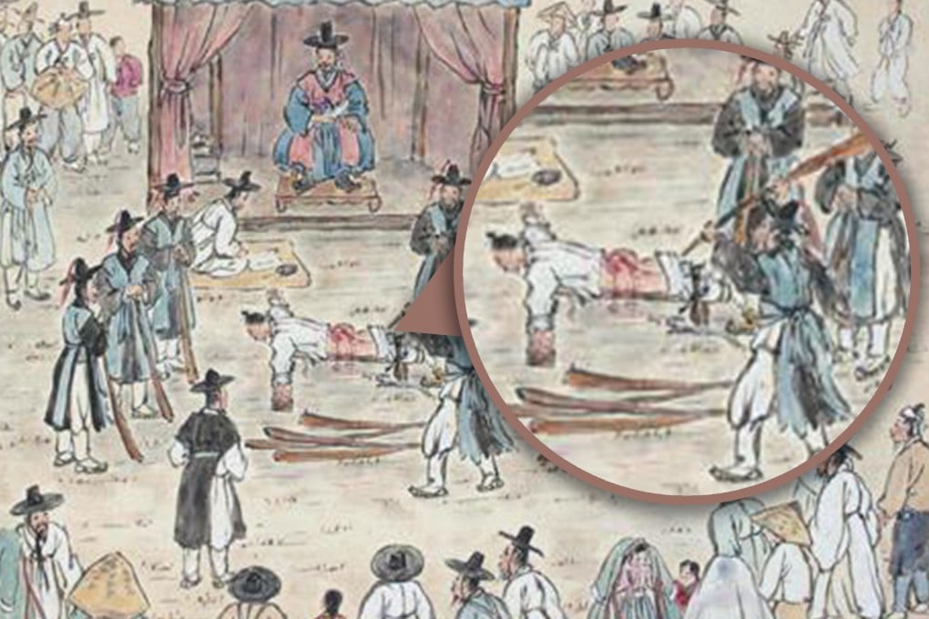 During the Ming dynasty, individuals sentenced to flogging could hire substitutes, known as Qingshou, to endure the punishment for a fee. Photo: SCMP composite/Sohu