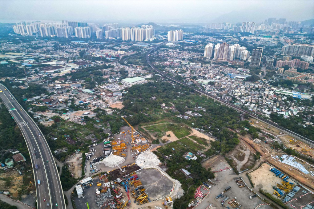 An aerial view of Hong Kong’s Northern Metropolis, near the border with mainland China. Photo: Eugene Lee