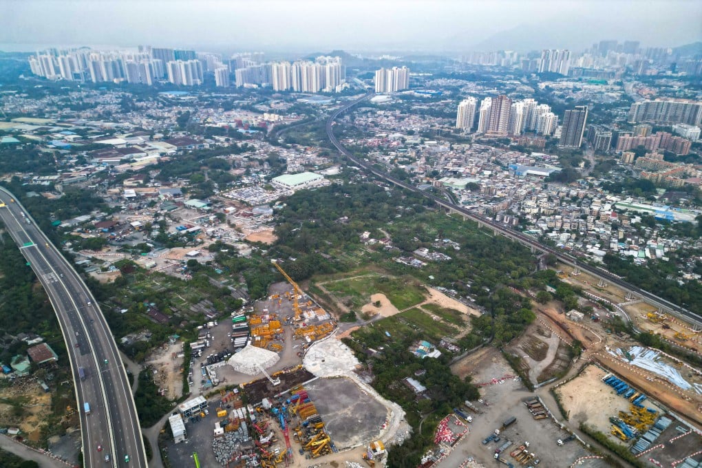 An aerial view of Hong Kong’s Northern Metropolis, near the border with mainland China. Photo: Eugene Lee