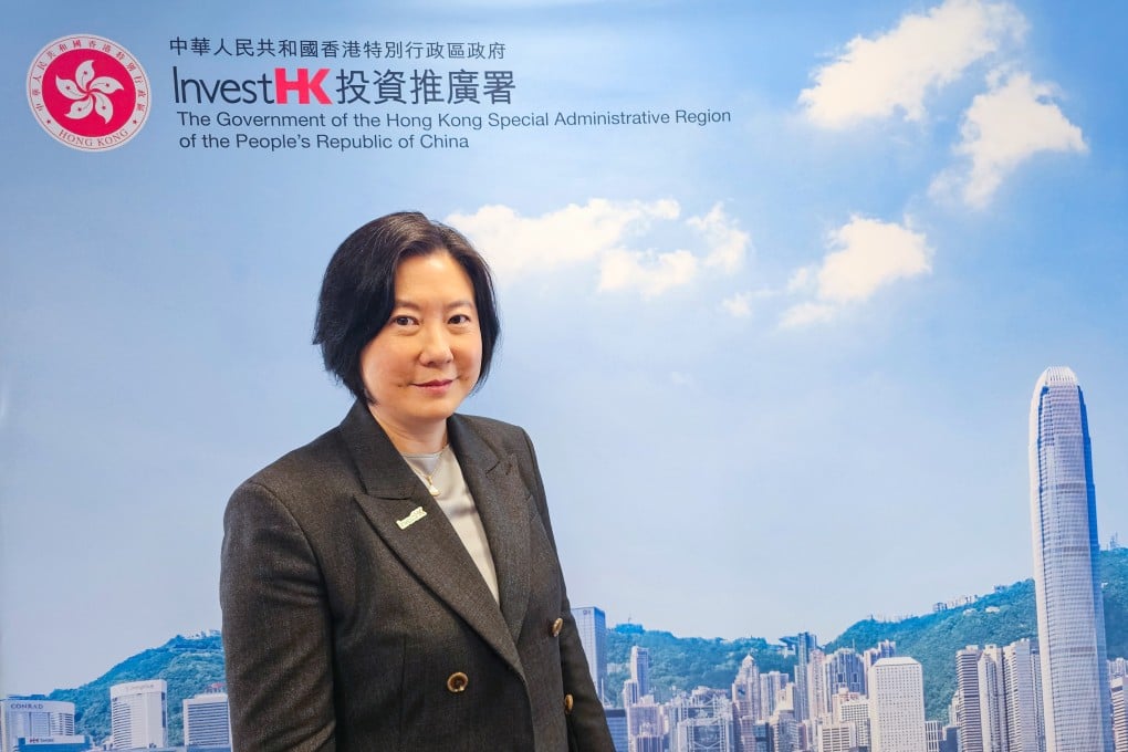 InvestHK director general Alpha Lau Hai-suen, pictured in her office in Admiralty on March 16, 2026. Photo: Enoch Yiu