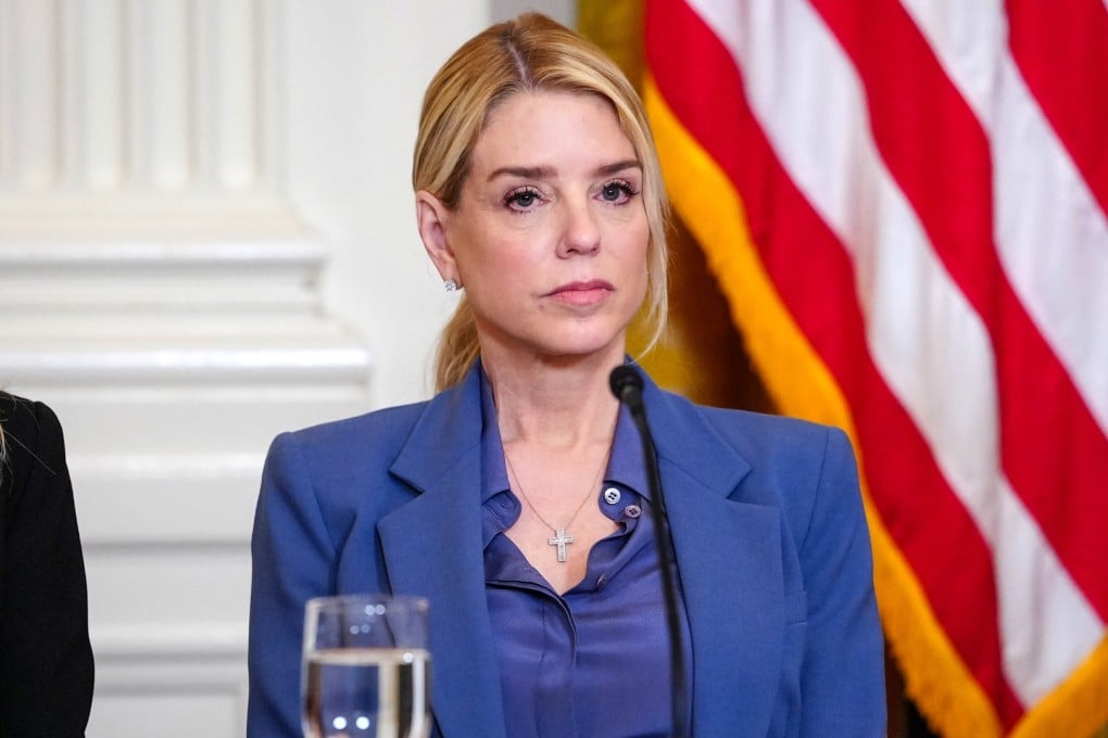 US Attorney General Pam Bondi at the White House in Washingto on Monday. Photo: EPA