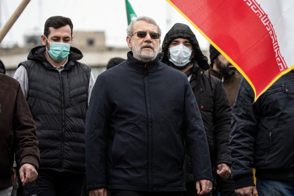 Iranian security chief Ali Larijani had walked openly with crowds at a pro-government rally last week in Tehran. Photo: Ali Larijani via X/Reuters