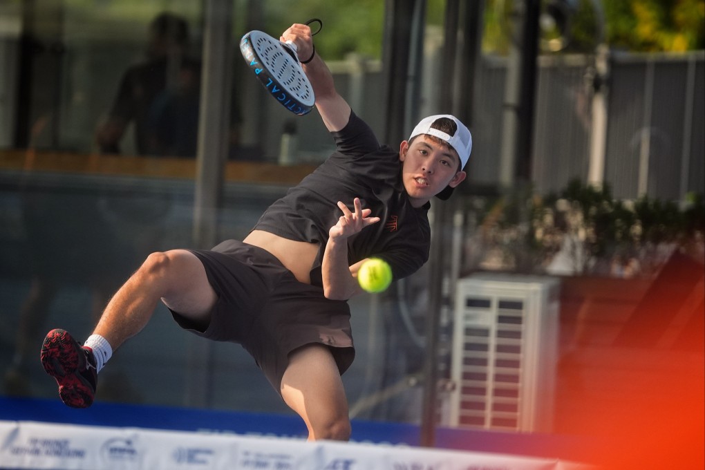 Taiga Sherr-Oshima is a member of Japan’s national padel squad and hopes to play at his home Asian Games later this year. Photo: Elson Li