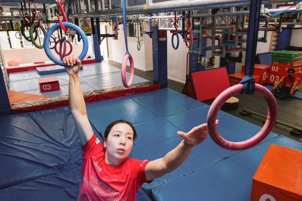 Obstacle course racing athlete Summer Wong at Sasuke Ninja Park, Quarry Bay, Hong Kong. Photo: Sarah Kohler