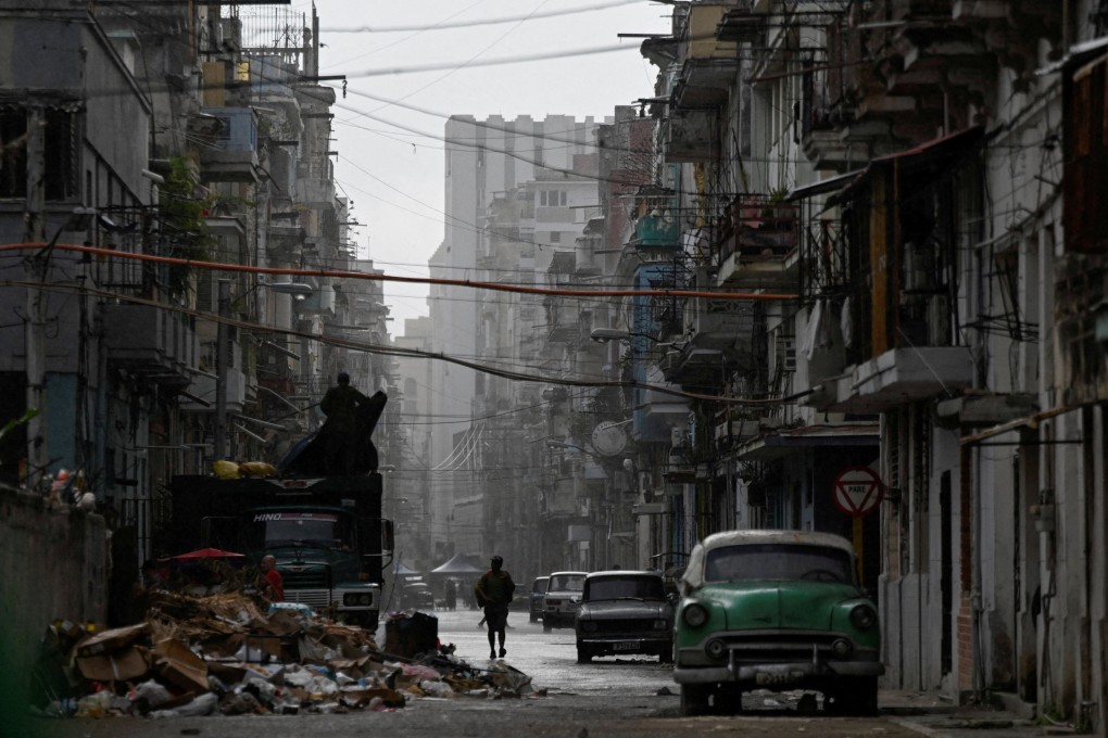 A street in Havana, as power was being restored on Tuesday. Photo: Reuters
