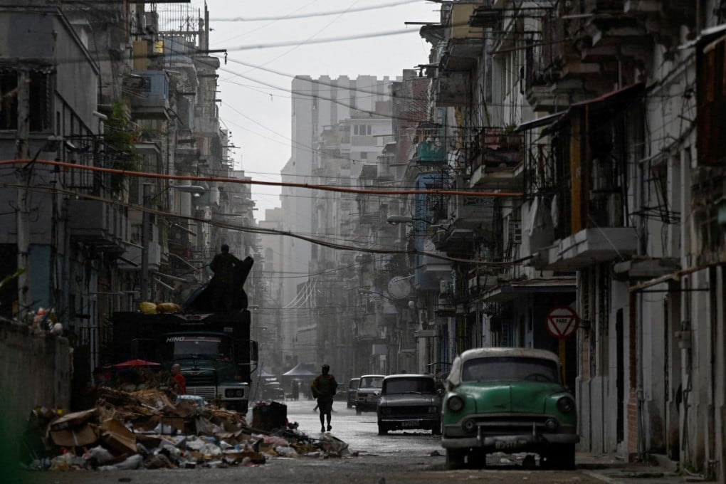 A street in Havana, as power was being restored on Tuesday. Photo: Reuters