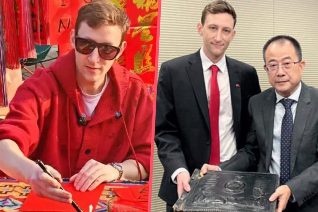 United States citizen Evan Kail has settled in China after gaining popularity for his historical photographs of Japanese soldiers invading China during WWII. Photo: SCMP composite/Weibo/RedNote