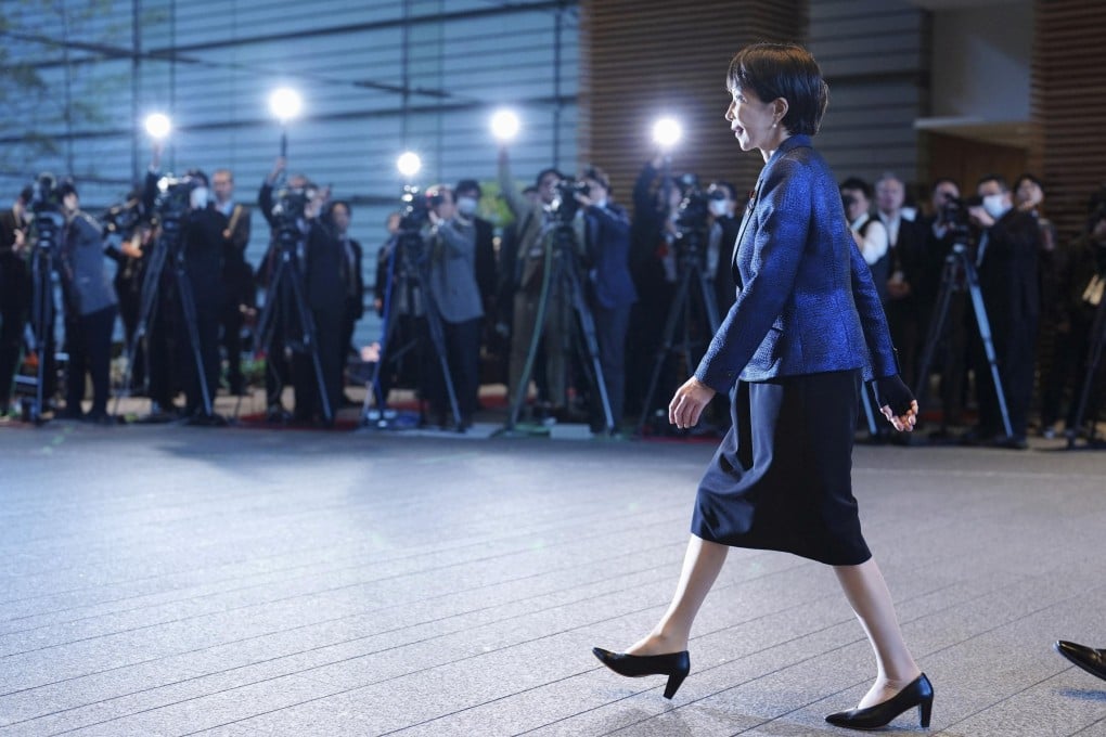 Japan’s Prime Minister Sanae Takaichi, pictured soon after being re-elected in February, has sought to cultivate a close relationship with US President Donald Trump amid Japan-China tension. Photo: Kyodo via Reuters