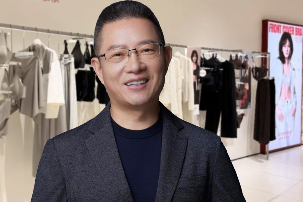 Zhang Rongming, a former university lecturer, transitioned from materials science to founding the high-end lingerie brand Aimer in 1993. Photo: SCMP composite/Xinhua/Douyin