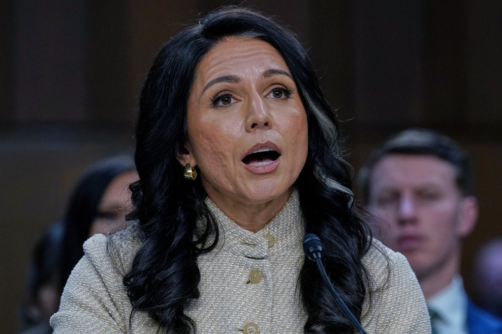 US Director of National Intelligence Tulsi Gabbard testifies in Washington on Wednesday. Photo: AP