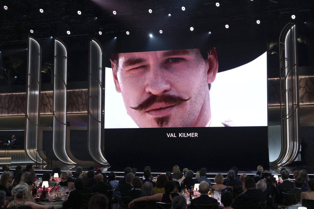 A tribute to Val Kilmer during the ‘In Memoriam’ segment at the Actor Awards in Los Angeles this month. Photo: Reuters