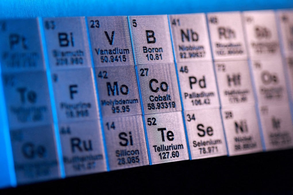 Blocks with symbols and atomic numbers of rare earth elements in this illustration taken on February 6. Photo: Reuters