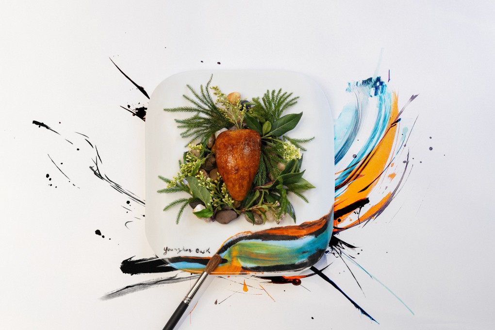 Six Hong Kong outlets are celebrating Art Month with special offerings, such as this roasted quail dish at Akira Back. Photo: Handout