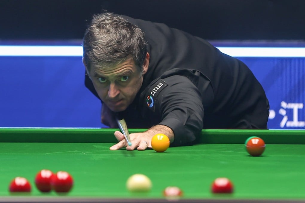 Ronnie O’Sullivan scored more than the maximum break in snooker after starting with a free ball against Ryan Day at the World Open in Yushan on Friday. Photo: Getty Images