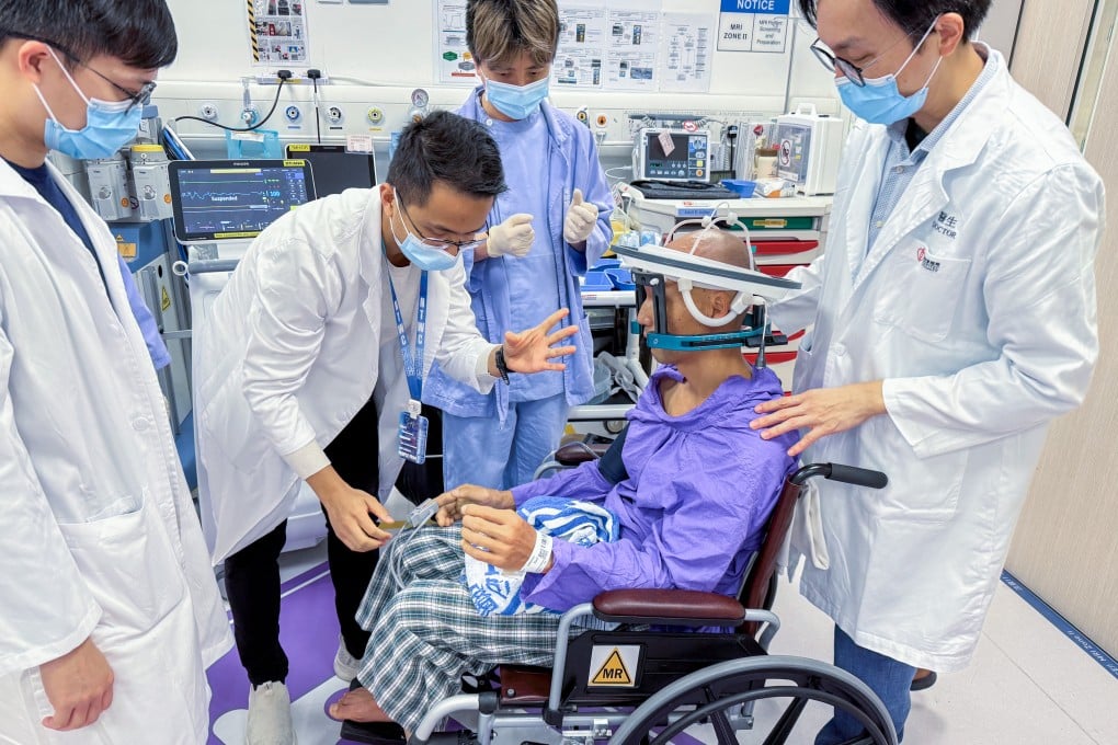 Doctors at Tuen Mun Hospital have used MRI-guided ultrasound to ease Parkinson’s tremors for the first time in Hong Kong. Photo: Handout