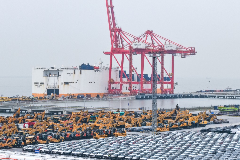 Vehicles destined for export at Taicang Port in east China’s Jiangsu province on March 20. Photo: Xinhua